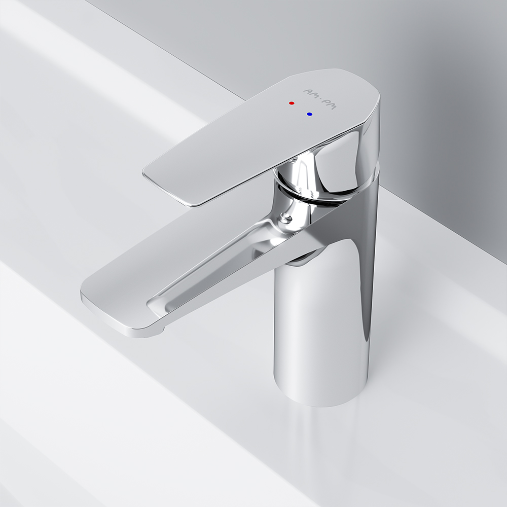 F90A02100 смеситель для умывальника хром шт. AM.PM Gem - Вид №3