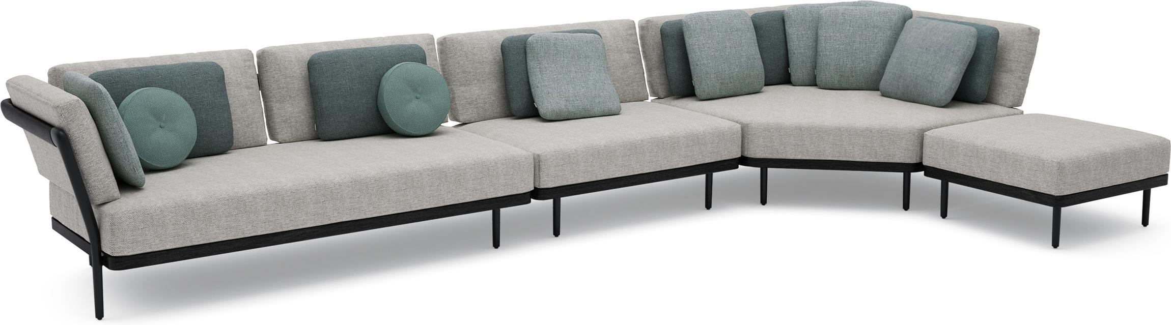 MNST295 Concept 12 teak nero черный Manutti Flex