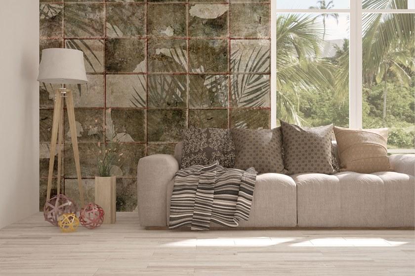 Tecnografica Обои в клетку с цифровой печатью и цветочными мотивами I decorativi 69252 - Вид №2
