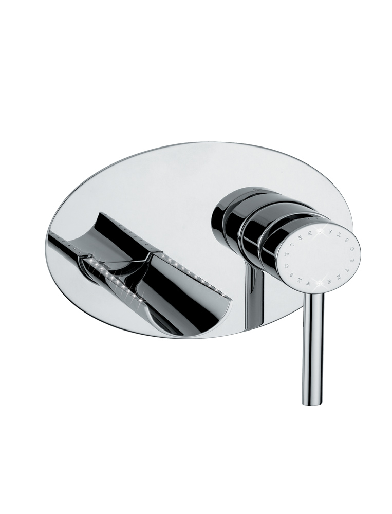 8305/3/A/E
+ 804050 Bellosta Rubinetterie НАСТЕННЫЙ СМЕСИТЕЛЬ ДЛЯ УМЫВАЛЬНИКА НА ПЛИТЕ / SWAROVSKI 