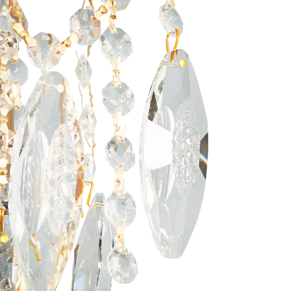 Светильник настенный бра Бриз 2 лампы 60 Вт E27 220 цвет золото DE CITY STLM-2172865 - Вид №3