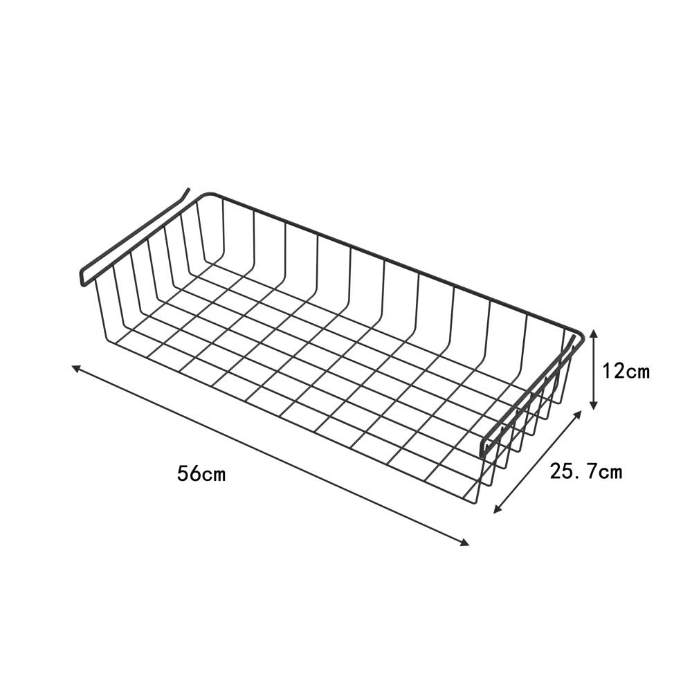 Выдвижная корзина с рамой KONSENSA 56x25.7x12 см цвет черный STLM-2086274 - Вид №7