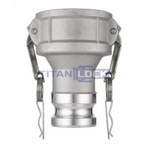 Камлок нержавеющий тип DА (переходник розетка 3" х ниппель 2"), TL3020DASS TITAN LOCK