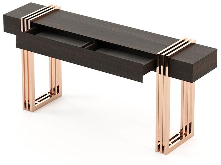 Laskasas Прямоугольная деревянная консоль с ящиками sun-id-1508332 - Вид №1