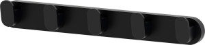 7755 Планка с 5-ю крючками 32 cm ARTWELLE Schwarz