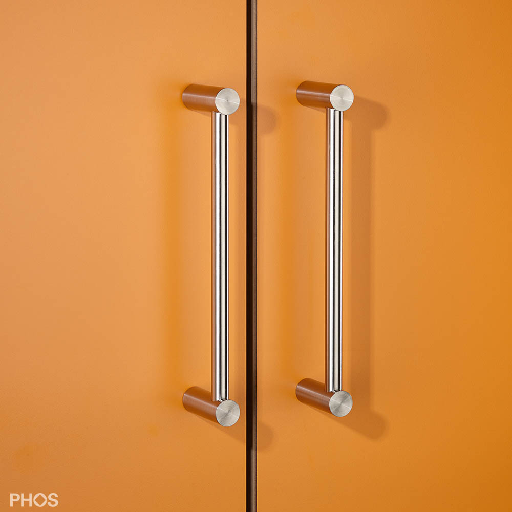 BG12-600E Ручка-дужка с концевыми скобами, рукоятка ø12 мм, длина 60 см. PHOS 