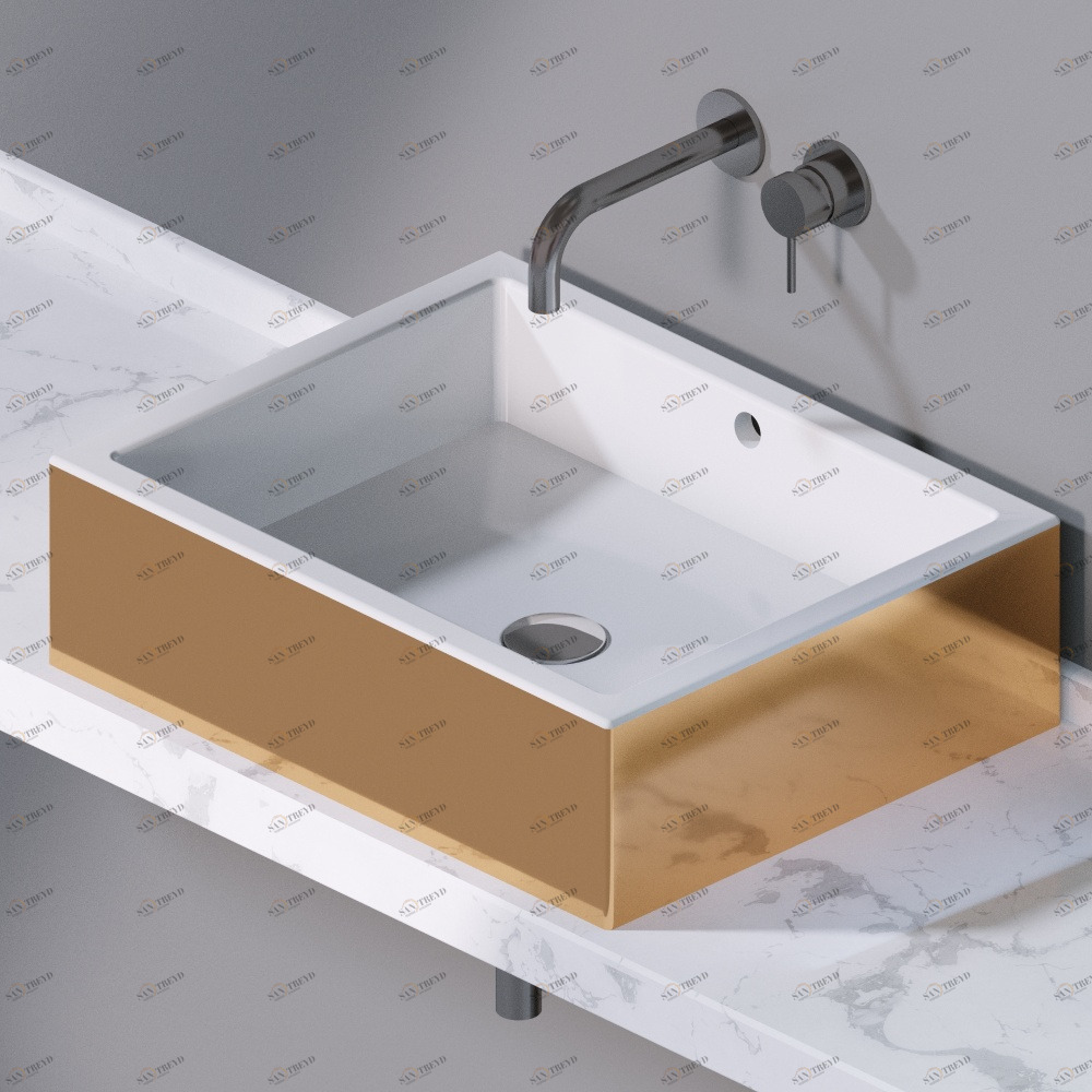 L259250 Накладная раковина на столешницу  прямоугольная A. e T. Italia Bold AeT ITALIA