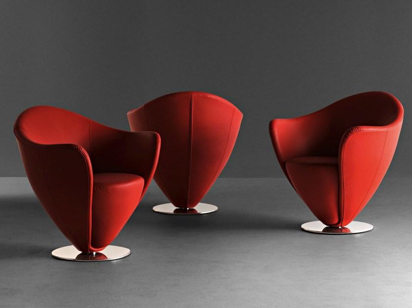 La Cividina Вращающееся кресло с кожаной обивкой Mon petit coeur sun-id-1502180 - Вид №5