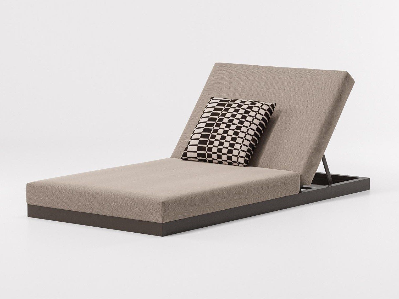 Садовая кровать с откидной спинкой из ткани Kettal пейзаж ARCH-00009408 - Вид №1