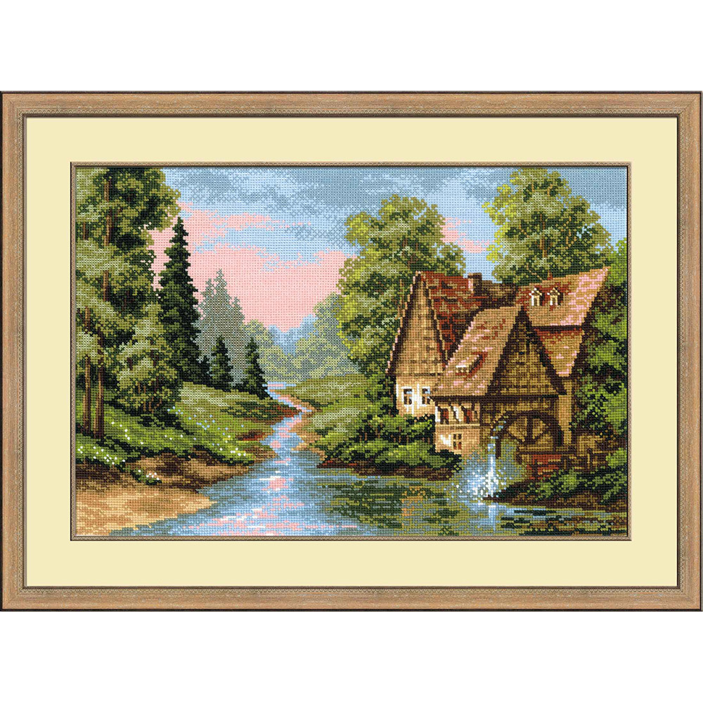 1097 Набор для вышивания Мельница 38 х 26 см RIOLIS Сотвори Сама 