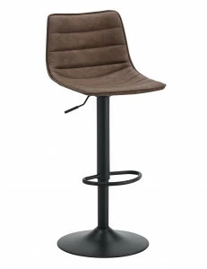 Стул барный со спинкой коричневый из экокожи "Салвадор" STOOL GROUP  00-3946052 Коричневый