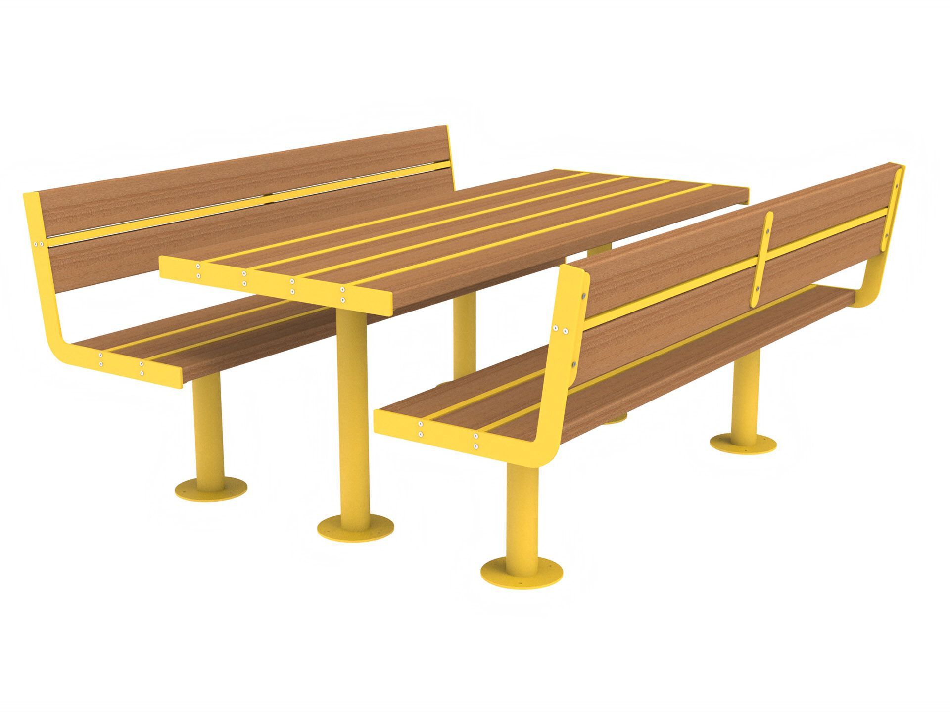 Стол для пикника со встроенными скамейками Lazzari Joy ARCH-00005444