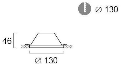 Встраиваемый круглый точечный светильник из гипса Ceramic V4071500 Santreyd - Вид №2