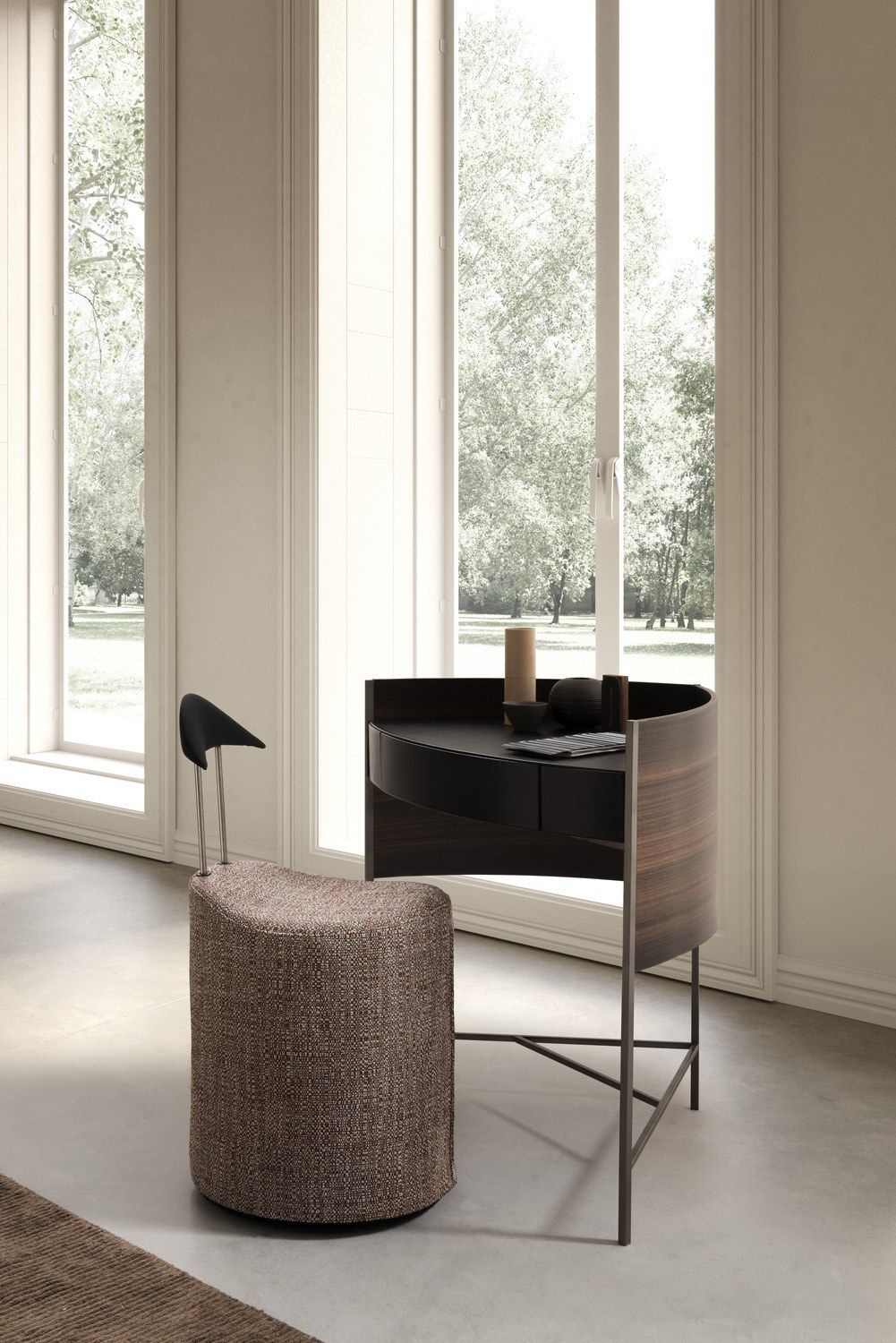 Письменный стол из искусственной кожи для ПК с откидными дверцами ESTEL GROUP BLOOM ARCH-00060599 - Вид №1