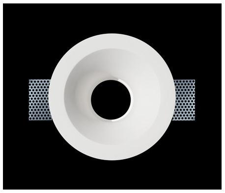 GESSO Встраиваемый в потолок держатель точечного светильника из гипса  806ch  - Вид №2