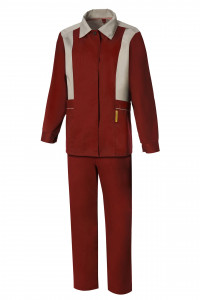 65527 Костюм "Эксперт-2" женский бордовый  Летняя спецодежда  размер 56-58/170-176