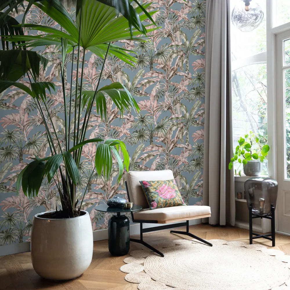 Обои флизелиновые Rasch Florent бирюзовые 1.06 м м RA819151 Florentine STLM-2197601 - Вид №3