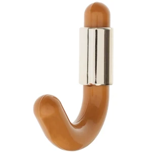 Крючок малый пластик цвет бежевый/золото