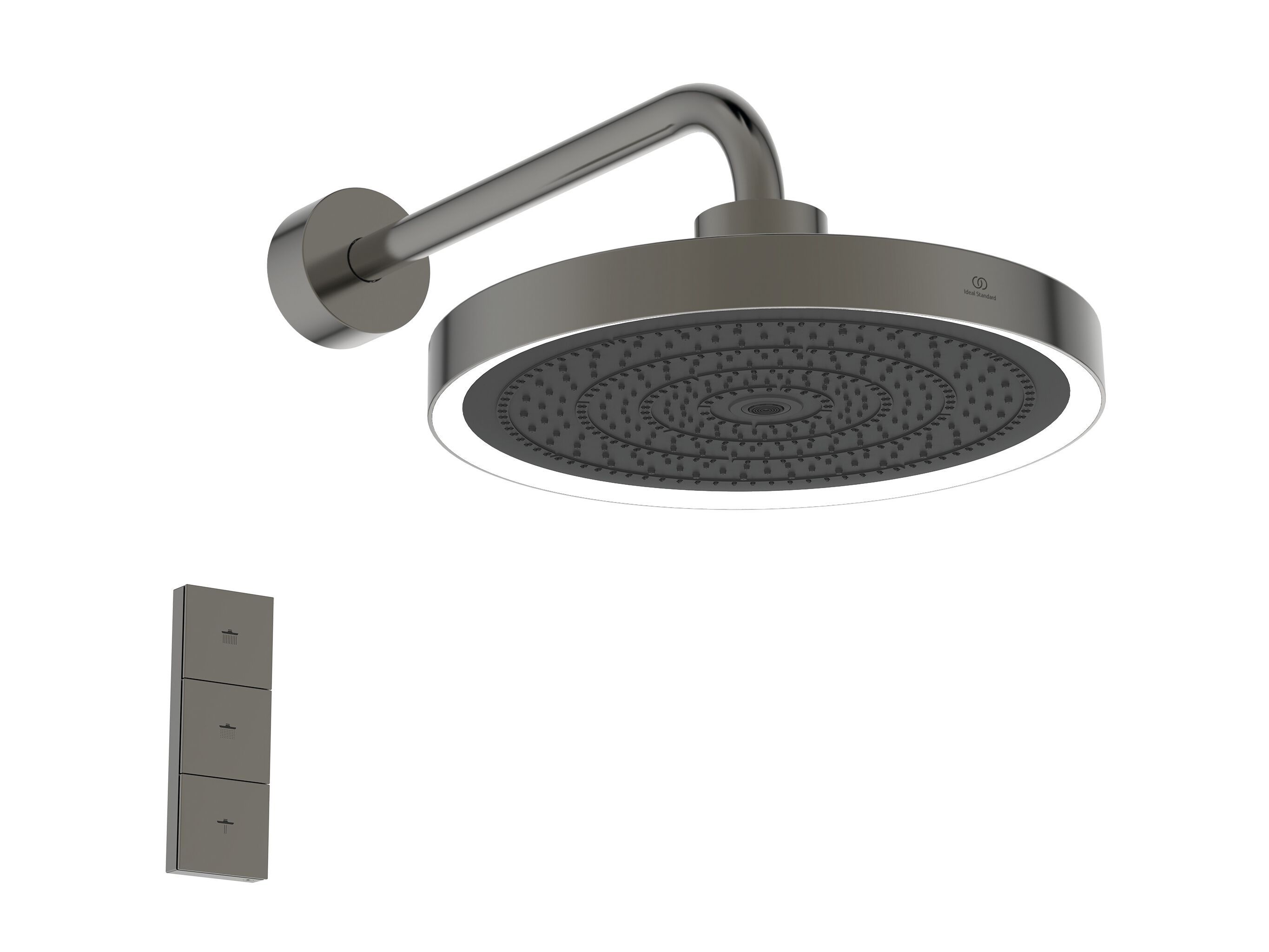 Регулируемая круглая душевая головка ABS с дистанционным управлением Ideal Standard Idealrain Solos ARCH-00148628