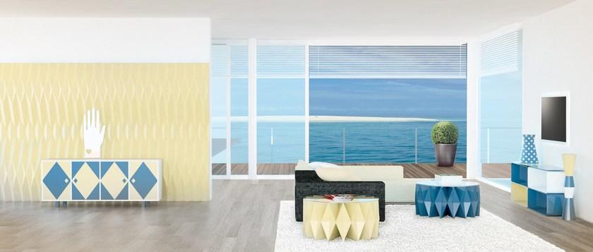 altreforme Низкий круглый журнальный столик из алюминия и стекла Arlecchino sun-id-1467761 - Вид №4