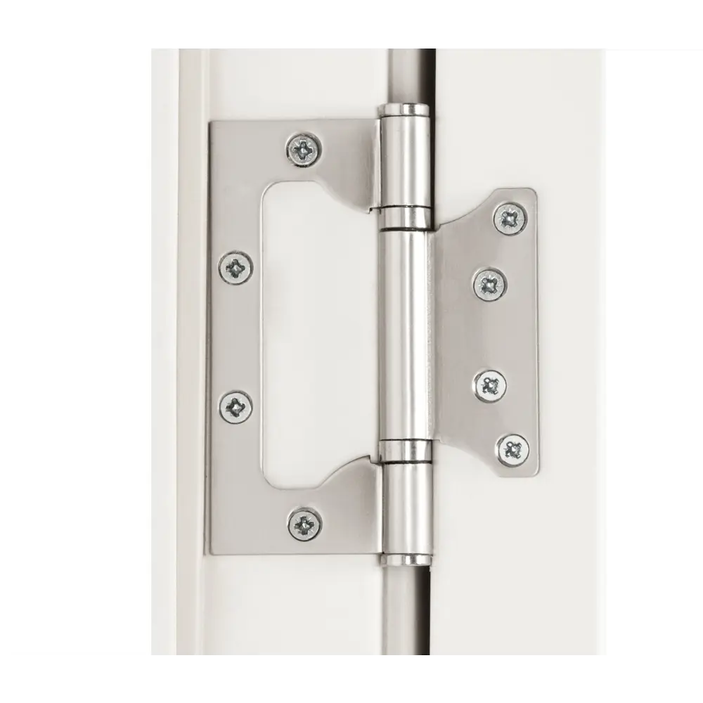 Дверь межкомнатная глухая Паудер 80x200 см Hardflex цвет белый с замком и петлями KREAFORTA STLM-2108940 - Вид №4