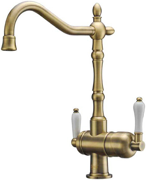 Смеситель ZorG Clean Water ZR 326 YF BR для кухонной мойки, бронза