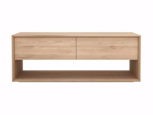 Твердый деревянный низкий ТВ-шкаф