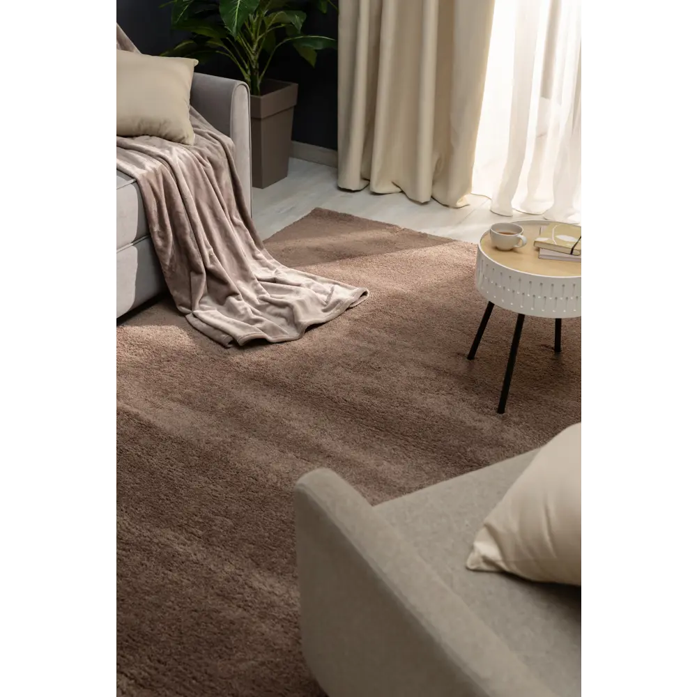 Ковер полиэстер Ribera 120x170 см цвет темно-бежевый 82388093 STLM-2104427 Santreyd  - Вид №4