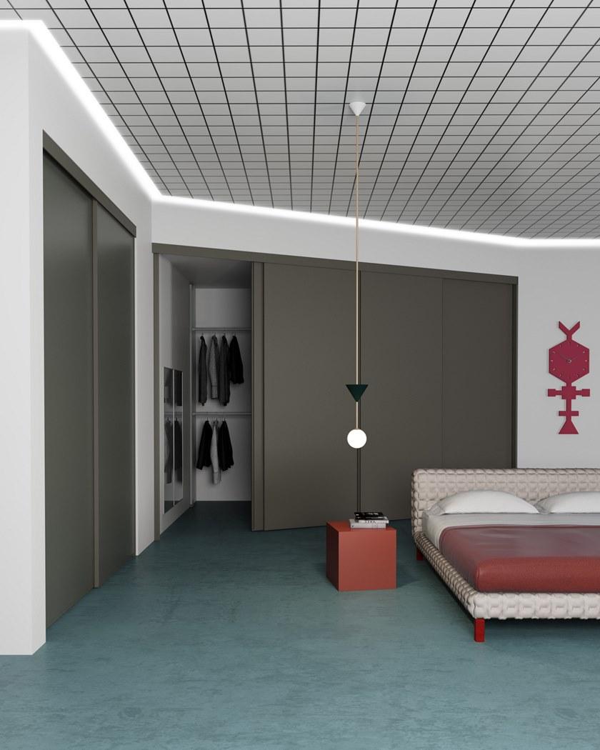 De Rosso Гардеробная со сверхлегкими раздвижными дверцами на заказ Aliante system sun-id-1402329 - Вид №13