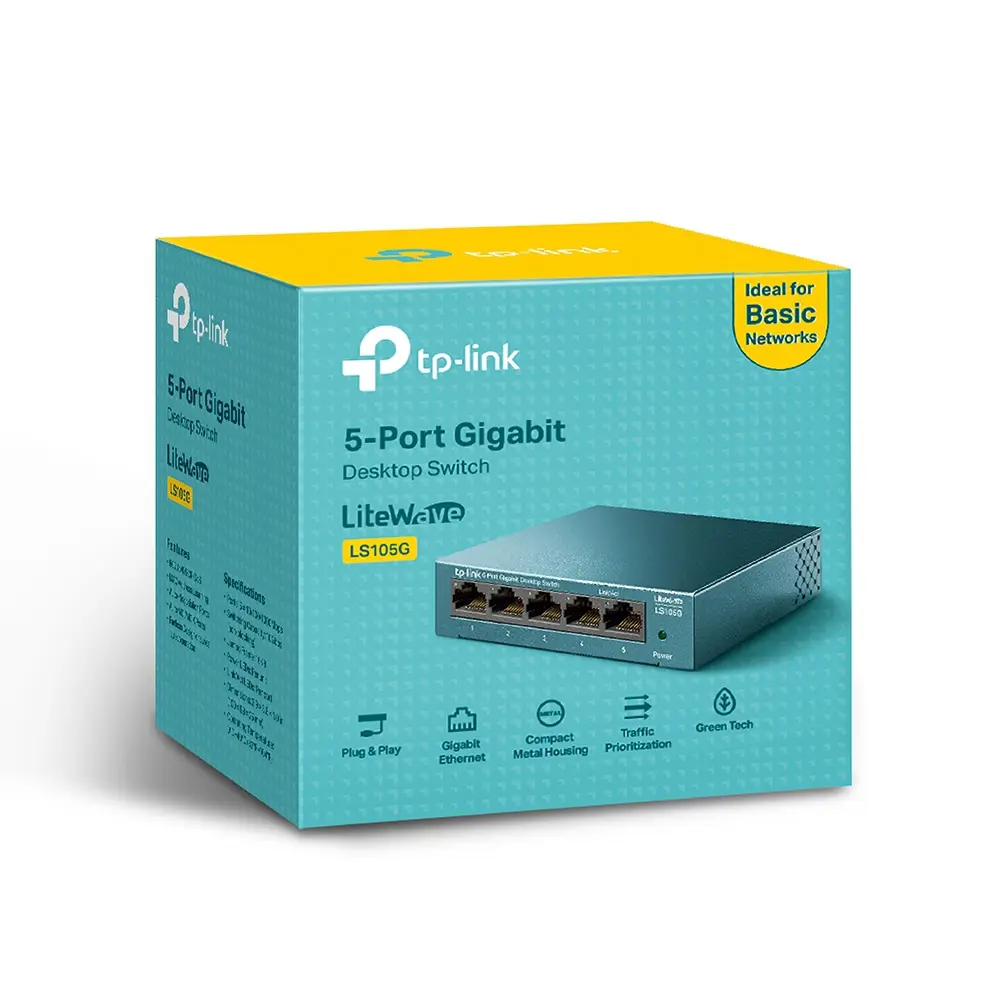 Коммутатор TP-Link LS105G 1000 Мбит/с TP LINK STLM-2038463 - Вид №4