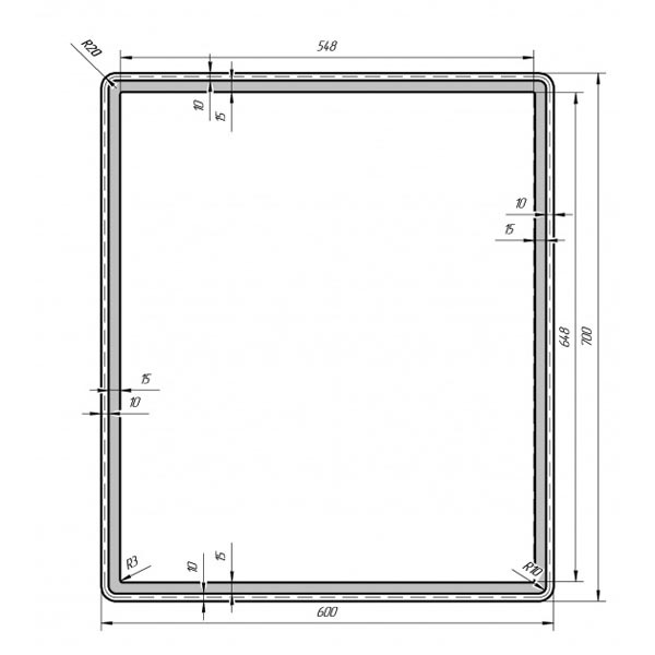 99.9022 Зеркало Dreja Tiny - Вид №1
