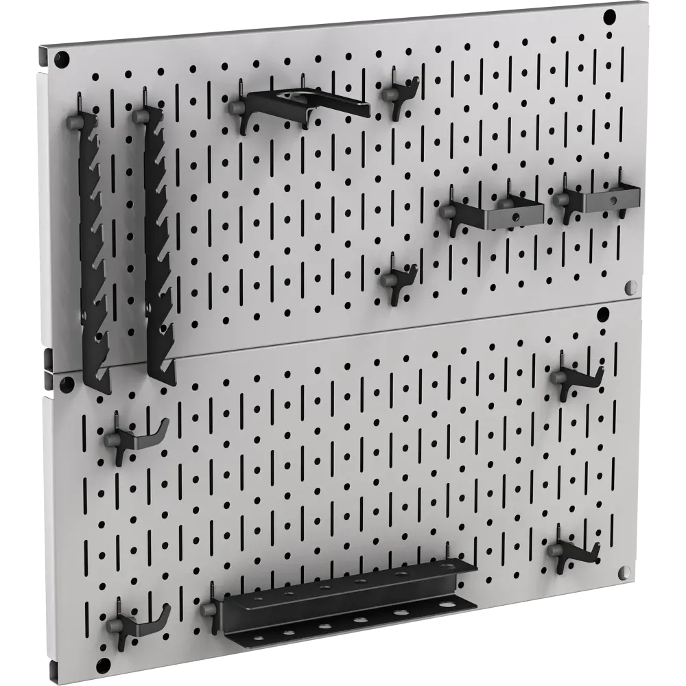 Система для хранения инструментов на перфорации Набор №21 50x22.5 см сталь цвет серый 2 шт Santreyd STLM-2130945 - Вид №1