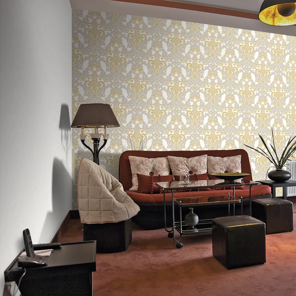 Обои флизелиновые Erismann Elegance белые 1.06 м 4562-3 STLM-2002709 - Вид №1