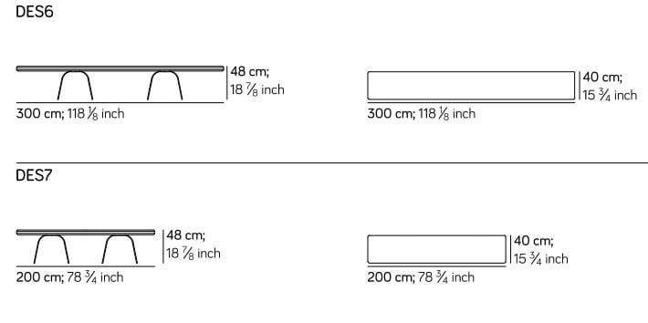 Деревянная скамья с металлическим основанием Amura Desco ARCH-00077147 - Вид №2