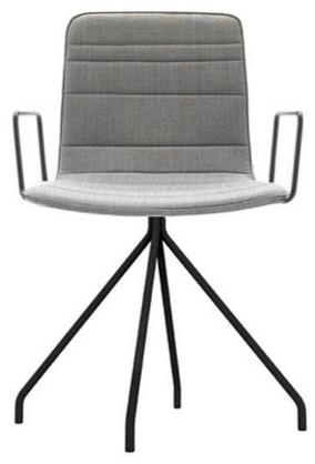 Viccarbe Стул на козелке из ткани с подлокотниками Klip sun-id-1451483 - Вид №1