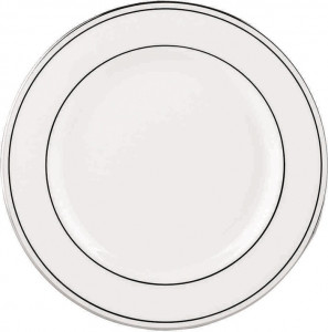 10525133 Lenox Тарелка обеденная Lenox "Федеральный,платиновый кант" 27,5см Фарфор костяной