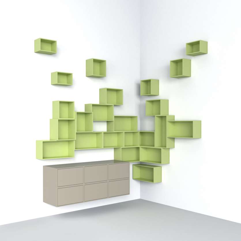 Настенный книжный шкаф Cubit by Mymito ARCH-00078978 - Вид №18