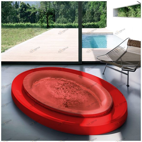 Бассейн Gruppo Treesse Fusion 231 SPA-V864H-K встроенный овальный красный Fusion SPA SPAV864HK