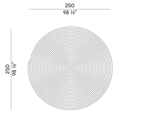 Открытый круглый ковер Potocco Clue ARCH-00070488 - Вид №5