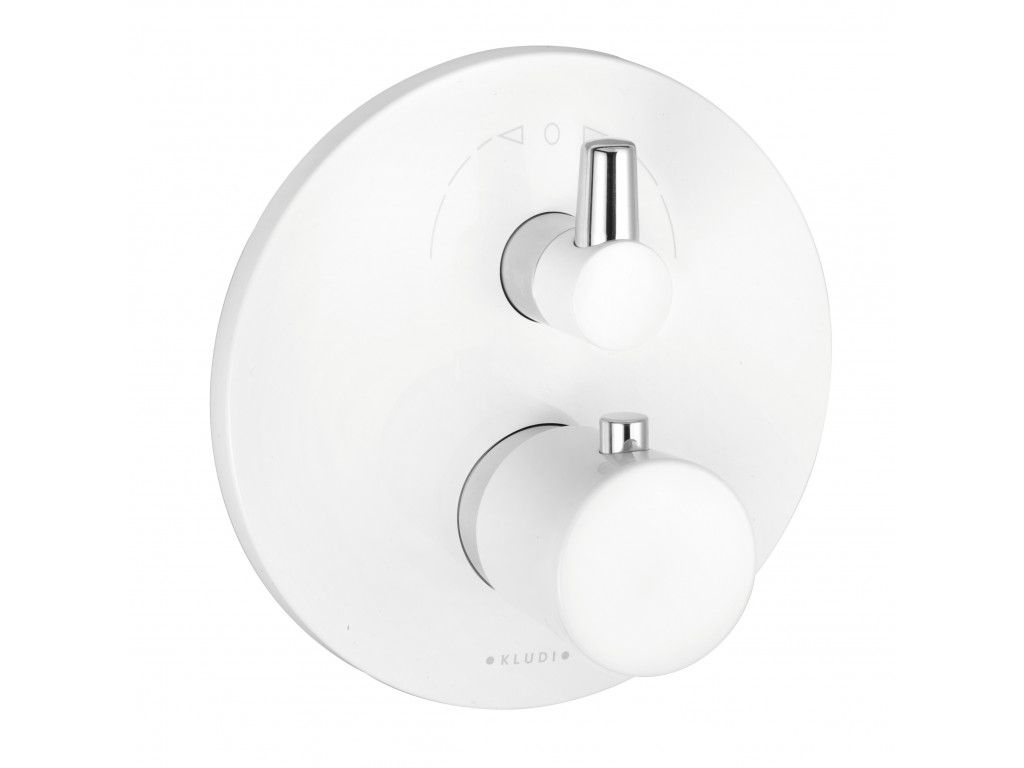 528309175 встраиваемый смеситель для ванны и душа с термостатом KLUDI BALANCE белый/хром 