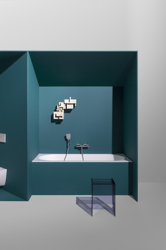 H3217570041361 Однорычажный смеситель для ванны, с гибким душевым шлангом 1500 мм и ручным душем MyCity100 LAUFEN PRO - Вид №4