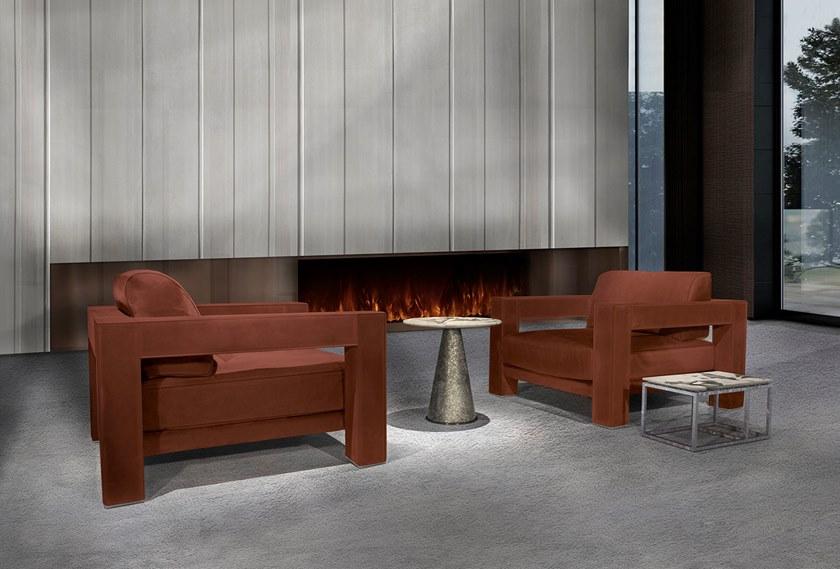 HESSENTIA | Cornelio Cappellini Высокий круглый журнальный столик с мраморной столешницей Cheope Santreyd sun-id-1419683 - Вид №1