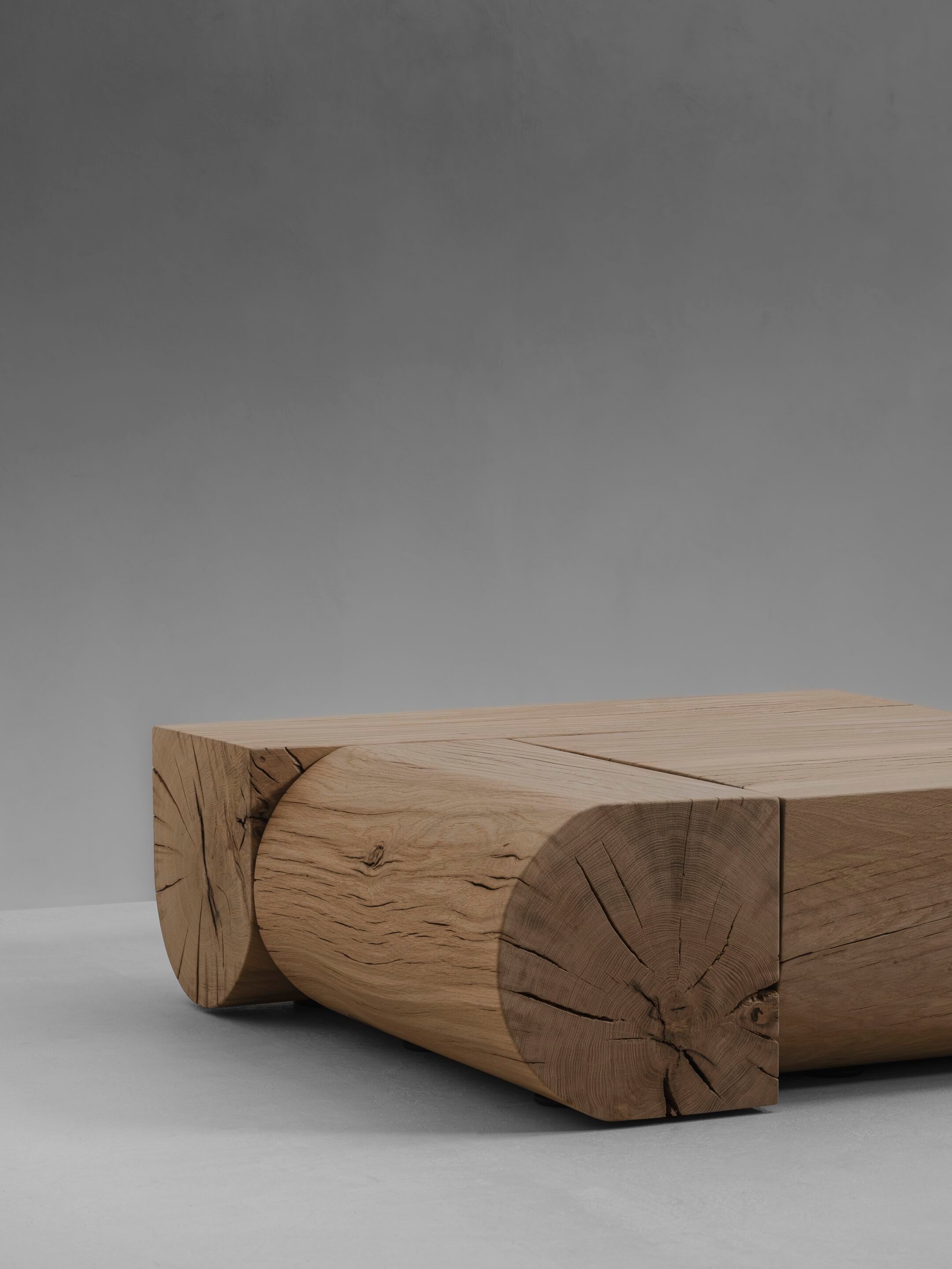 Квадратный журнальный столик из дуба Van Rossum Adjacencies ARCH-00113421 - Вид №2