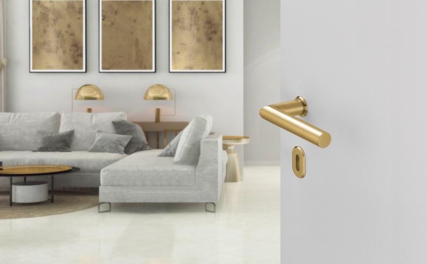 HOPPE Ручка из нержавеющей стали на розетке с накладкой Amsterdam sun-id-1456102 - Вид №1