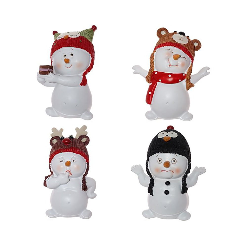 238650 Фигурка декоративная "Снеговик" 10.5 х 8 х 11.8 см в ассортименте Santreyd 