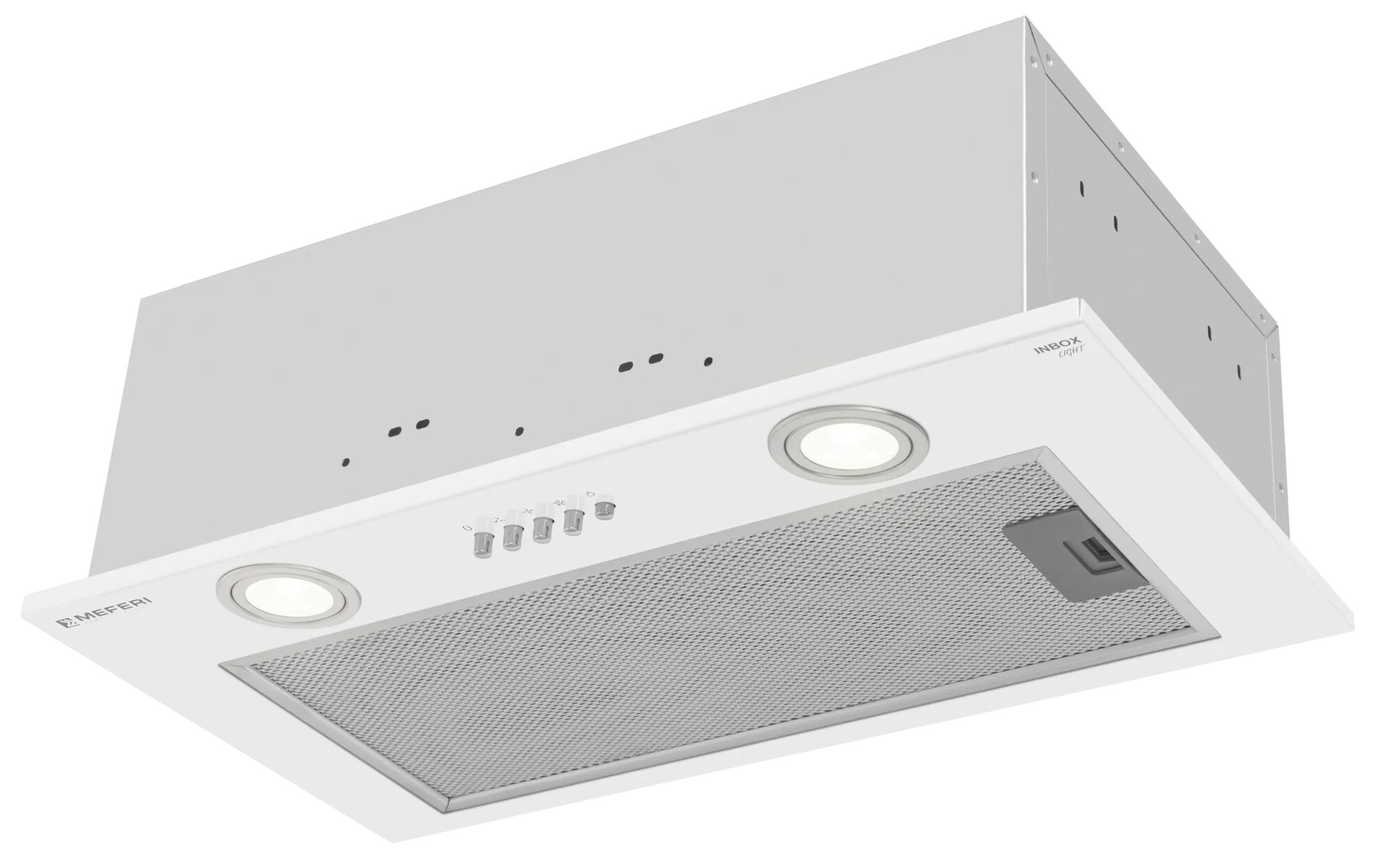 9168694 Вытяжка полновстраиваемая Meferi INBOX52WH LIGHT белый STDN-0142809 - Вид №3