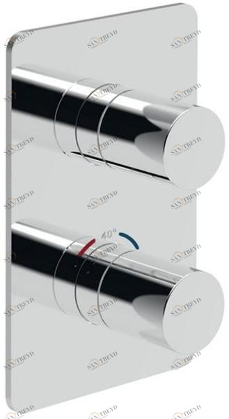 Rubinetteria Giulini Смеситель для душа встраиваемый термостатический с тарелкой Ego F8277