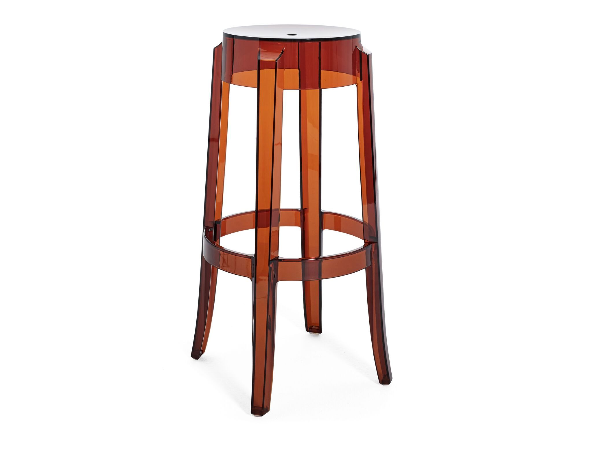 Высокий штабелируемый стул из поликарбоната с подставкой для ног Kartell CHARLES GHOST ARCH-00063123 - Вид №37