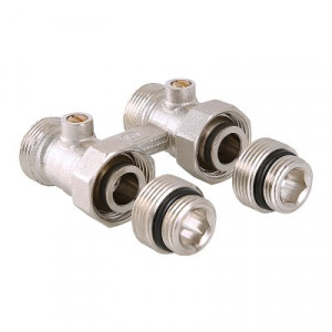VT.345K.N.E04 Узел для нижнего подключения радиатора (комплект) Valtec 1/2" х 3/4, "евроконус"