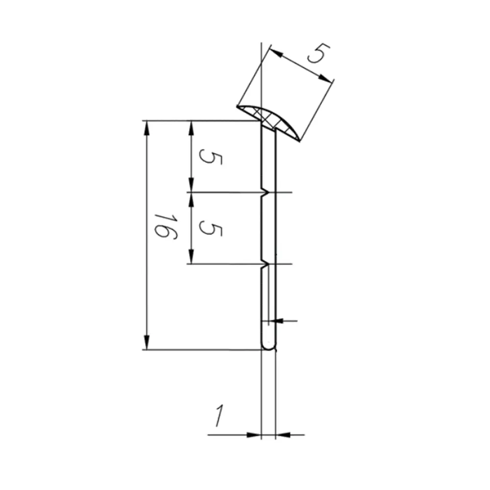 Плинтус для столешницы №7 305x2 см цвет черный Santreyd отсутствует STLM-2158800 - Вид №1